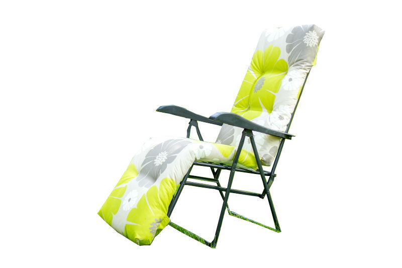Кресло -шезлонг Альберто-3 тафтинг арт.с1009/92, антрацит,антрацит, желтый, серый